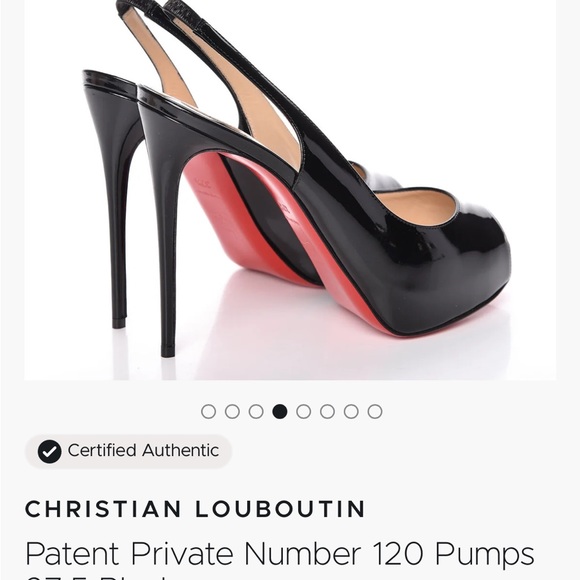 Christian Louboutin Private Number 120 Patent black/res